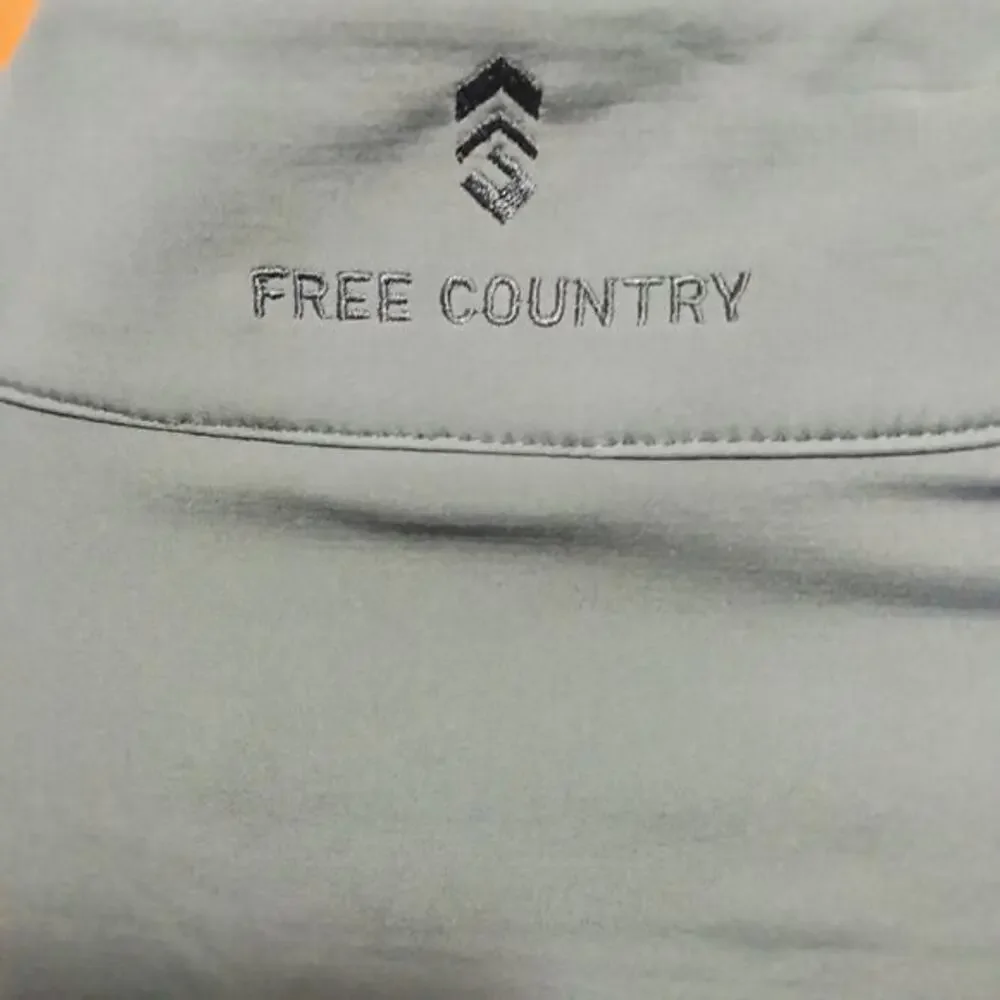 Free Country Jacket Full Zip Pewter Zip‎ Pockets Mens Size XL 46-48